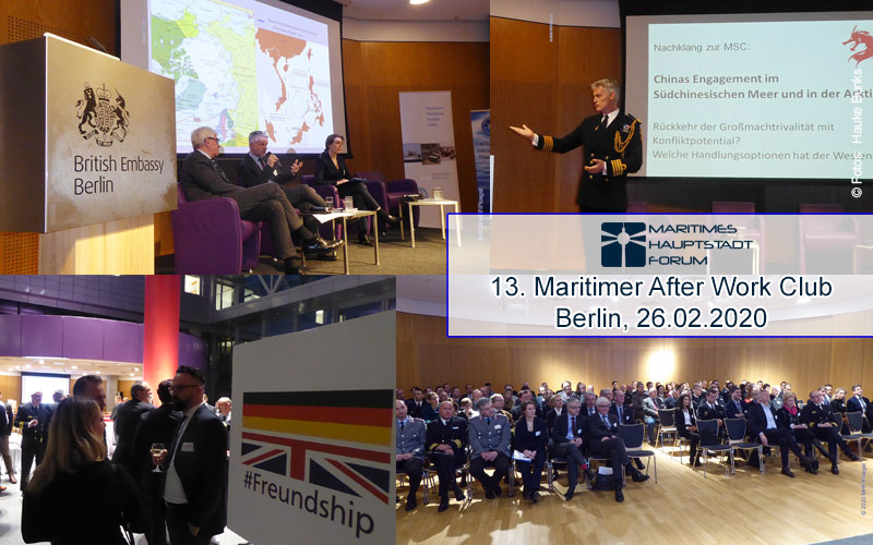 13. Maritimer After Work Club 2020 vom Maritimen Hauptstadt Forum in der Britischen Botschaft in Berlin